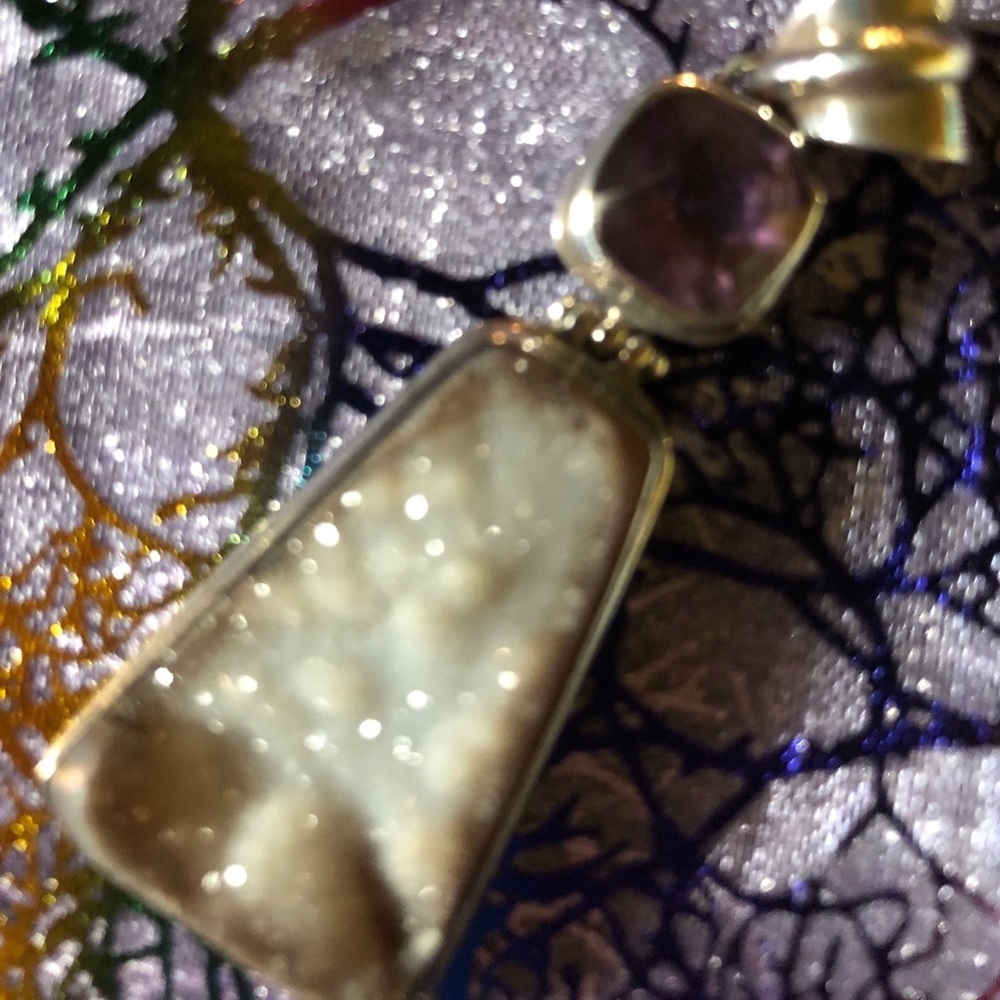 Stunning natural stone encased in 925 silver